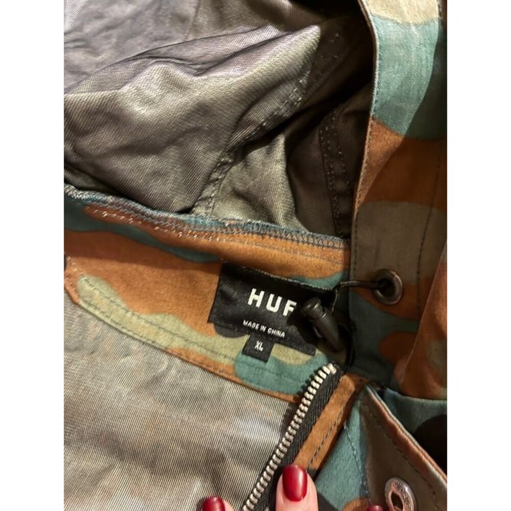 HUF Skateboarding Camo Camouflage Jacket Men's XL - Picture 5 of 6